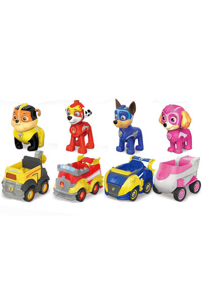 Choice11 مجموعة باو باترول الأصلية (4 قطع) بدون صندوق، تتضمن: تشيس، سكاي، مار...