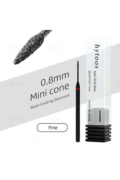Choice7 رؤوس حفر الأظافر G804D-F HYTOOS Black Diamond الاحترافية لتنظيف الجلد...