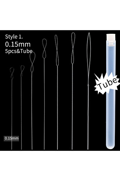 Choice12 إبرة خرز جديدة ملتوية 0.15 مم × 85 مم، إبرة ملتوية، دبوس مرصّع بالخر...