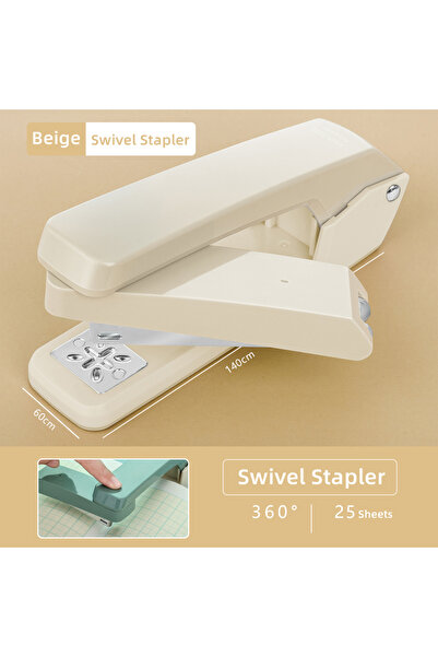 Choice1 Deli Beige 24/6 Staples Durable Stapler Swivel Stapler Manual Office ...