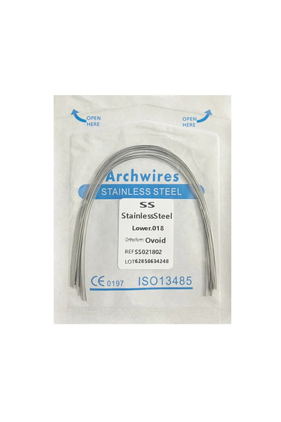 Choice10 018 Lower-SS 10pcs/pack Dental Arch Wires Orthodontic Super Elastic ...
