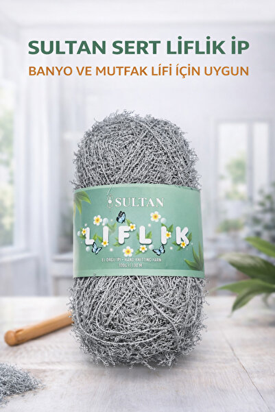 Sultan Sert Liflik ipi Sert Mutfak Lifi ve Banyo Lifi İpi Sert Saçaklı ip Ank...