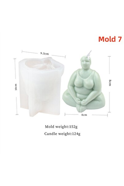 Choice13 قالب جسم ثلاثي الأبعاد على شكل سيدة، قالب شمعة، قالب صابون معطر، قال...