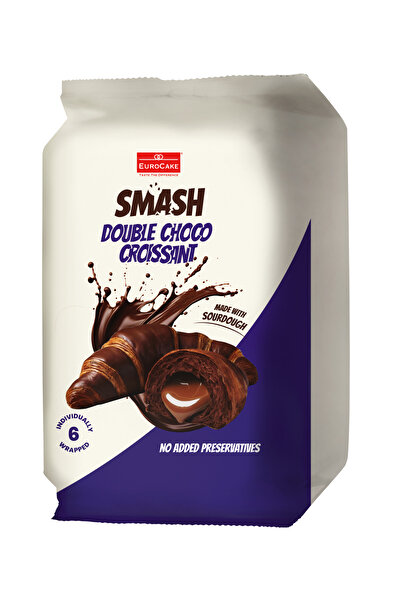 Eurocake Smash Double Chocolate Croissant 240g (40g x 6)
