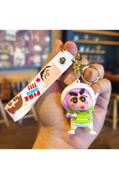 Choice1 حقيبة ظهر بتصميم شخصية شين تشان الكرتونية من مينيسو، مزودة بإبزيم مفا...