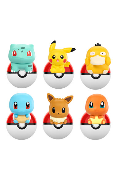 Choice1 مجموعة من 6 قطع من مجسمات شخصيات بوكيمون أنمي تشارمندر، بيكاتشو، بولب...