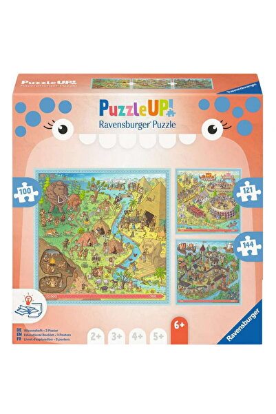 RAVENSBURGER Puzzle UP! Istorie - Epoca de Piatră, Roma Antică, Evul Mediu 10...