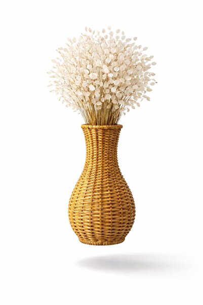 Funny Life Natural Rattan Wicker Decorative Vase - Decorative Object