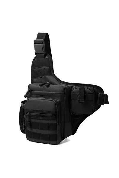 Choice5 Black Waterproof Fishing Shoulder Bag Outdoor Sports Cycling Crossbod...