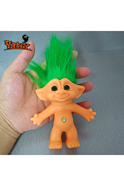 choice2 دمى ترول الحظ الخضراء، مقاس 20×10×6 سم، دمى ترول عتيقة بشعر ملون رائع...