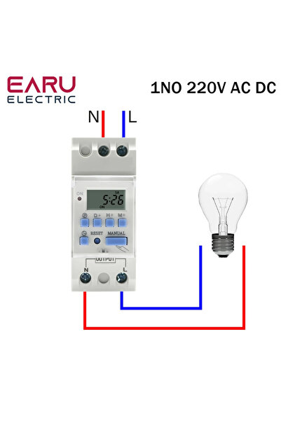 Choice11 مفتاح مؤقت رقمي قابل للبرمجة أسبوعيًا لمدة 7 أيام، 30 أمبير، 1NO، 22...