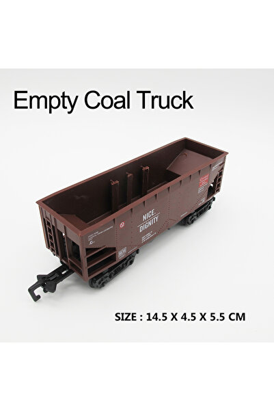 Choice7 عربة فحم فارغة بعرض 3 سم، عجلات، سكة قطار، عربة شحن، نموذج، ملحقات، ا...