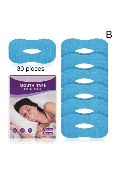 choice2 y545-30 قطعة أزرق 10 قطع 30 قطعة شريط مضاد للشخير للتنفس من الفم لطيف...