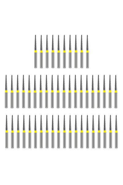 Choice4 مجموعة تلميع الأسنان Tc-11EF، 50 قطعة، رؤوس تلميع ماسية للأسنان، لتلم...