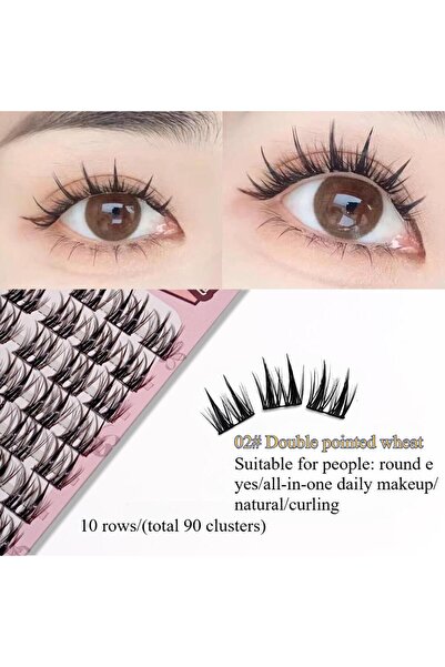 choice2 رموش صناعية طبيعية مزدوج الأطراف من القمح من هيسي، خمسة خيارات، رموش ...