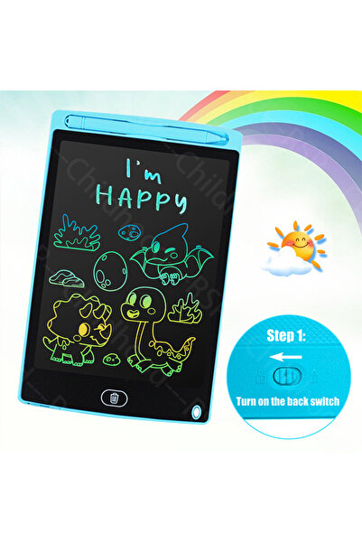 Choice4 لوحة كتابة رقمية زرقاء سماوية بشاشة LCD مقاس 8.5 بوصة، لوحة رسم رقمية...