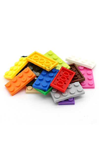 Choice12 50 قطعة من قطع البناء الملونة المتوافقة مع MOC، لوح 3020 مقاس 2×4، م...