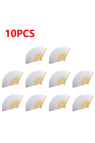 Choice6 ١٠ قطع، ١-٥٠ قطعة، مروحة ورقية قابلة للطي مصنوعة من الخيزران، مناسبة ...