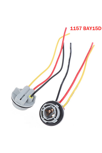Choice1 1157 BAY15D 2pcs 1156 1157 Bulb Sket BAY15D Lamp Holder P21/5W 12V Ad...