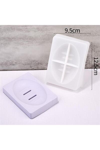 Choice7 03 قالب صندوق تخزين حامل صابون مصنوع يدويًا من راتنج الإيبوكسي، طبق ص...