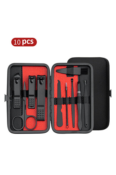 Choice5 طقم مانيكير أحمر مكون من 10 قطع، متوفر بأحجام 10/15/25 قطعة، طقم كامل...