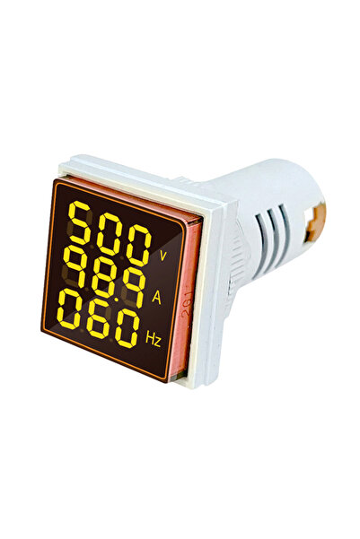 choice2 شاشة عرض صفراء ثلاثية الأرقام لقياس التيار المتردد والجهد والتردد، 3 ...