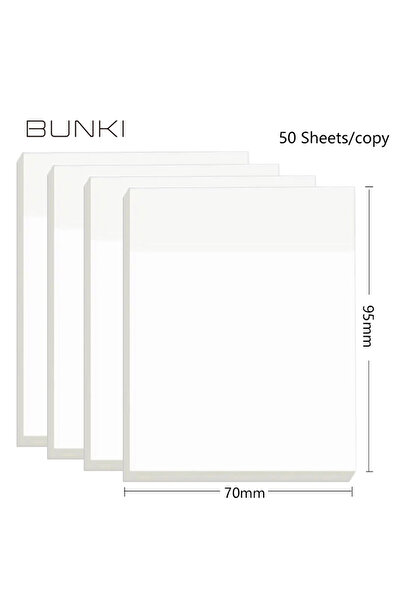 Choice6 مجموعة كبيرة من 4 قطع من دفاتر الملاحظات اللاصقة الشفافة