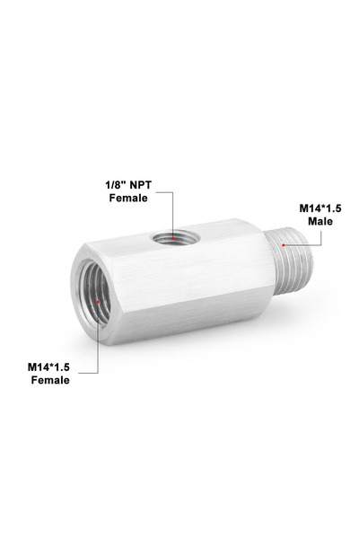 Choice3 فتحات جانبية من الفولاذ المقاوم للصدأ M14x1.5، وصلة أنثى 1/8 بوصة NPT...