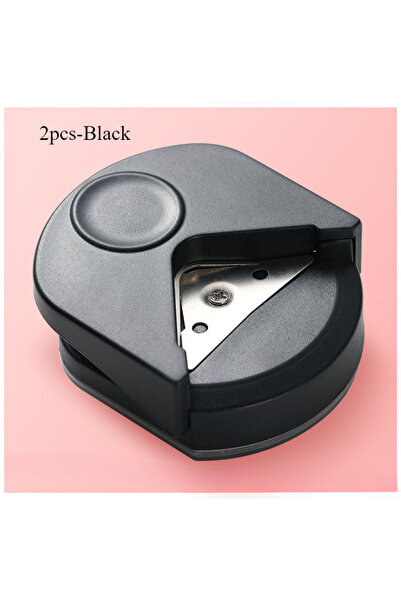 Choice1 قطعتان - قاطع دائري أسود، صانع أزرار، آلة تثقيب الزوايا، قاطع ورق محم...