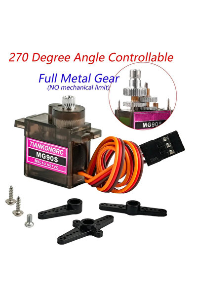 Choice3 metal gear 270 MG90S Micro Servo Metal /Plastic Gear 9g SG90 Enhanced...