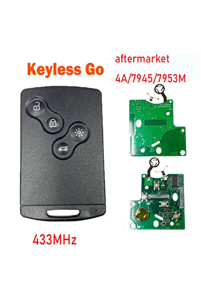 Choice without logo PCF7945 7953M Smart Card Car Key 4 Buttons PCF7945/PCF795...