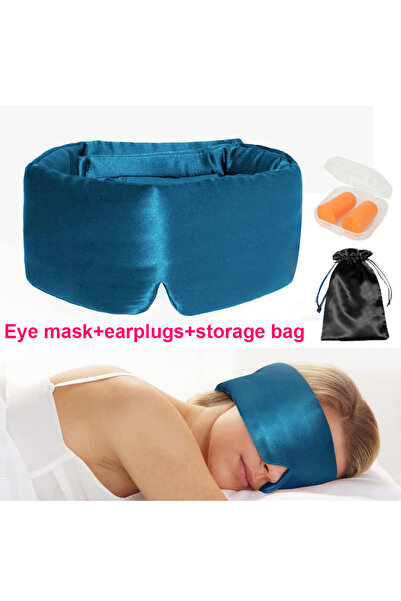 Choice1 قناع نوم من حرير الطبيعي 100% مع سدادات أذن إسفنجية، قناع نوم مع عصاب...