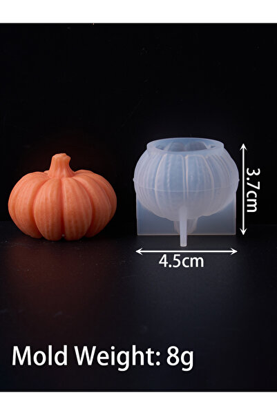 choice2 S S/M/L Pumpkin Silicone Candle Mold DIY 3D Halloween Ornament Scente...