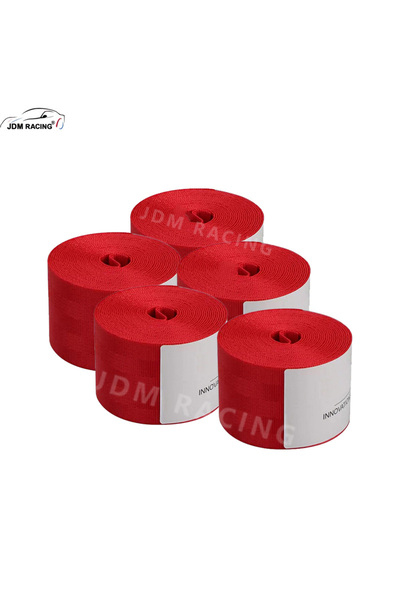 Choice11 5pcs red Pack of 5 Universal 3.6M Auto Strengthen Seat Belt Webbing ...