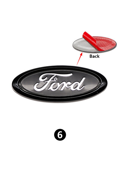 Choice6 ملصقات شعار فورد TH 6 ABS للشبكة الأمامية والخلفية للسيارة، مقاس 11.5...