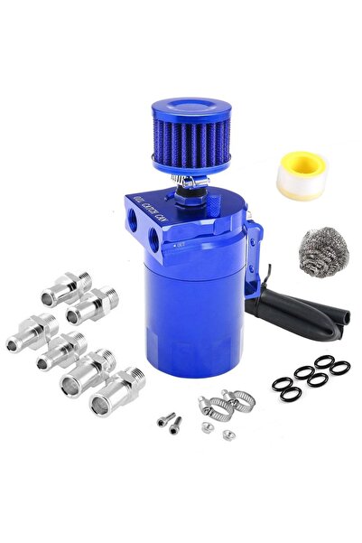 Choice5 خزان تجميع زيت المحرك الأزرق ذو الحواجز، مزود بفلتر هواء وفتحات تهوية...