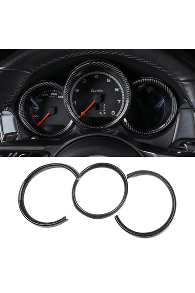 Choice1 Carbon ABS Car dashboard Trim Ring Cover Carbon Fiber Style Accessori...