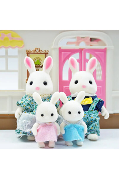 Choice13 White Rabbit Family Simulation Forest Reindeer Family Doll Dollhouse...