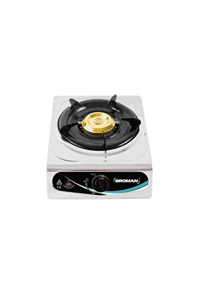 broman Aragaz din oțel inoxidabil cu 1 arzător, aprindere automată, exterior,