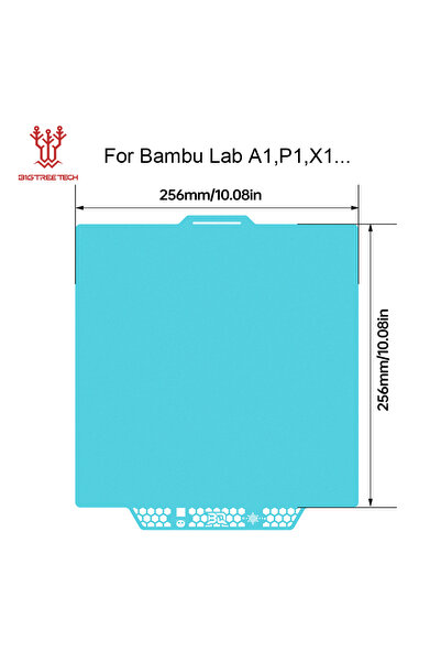 Choice4 2PCS 256x256mm Glacier BIQU Panda Build Plate CryoGrip Pro Coating No...