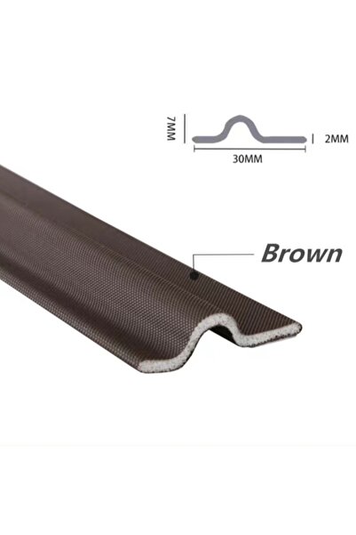 Choice3 شريط مانع للتسرب بني اللون بطول 20 مترًا للأبواب/النوافذ المنزلقة، مص...