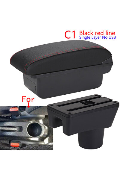 Choice3 C1 Black red NO USB For Mitsubishi Attrage Mirage Armrest Box For Dod...