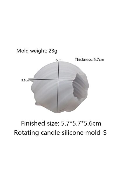 choice2 قالب سيليكون ثلاثي الأبعاد دوار على شكل شمعة عمودية، قالب شمع على شكل...