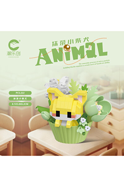 Choice18 بدون صندوق 7499 حلوى لطيفة حيوانات صغيرة باقة زهور في أصيص دمية كرتو...