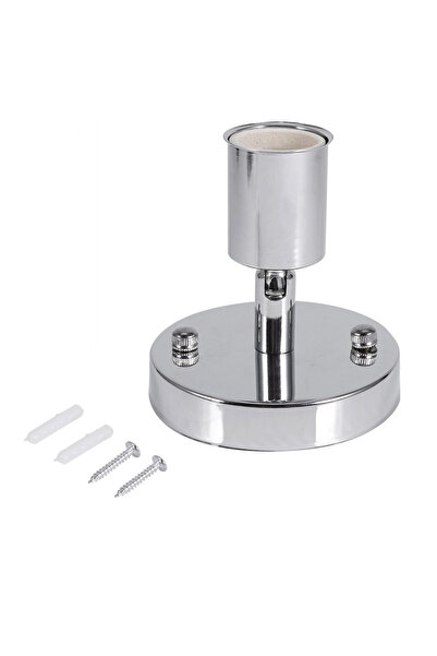 Choice Silver E27 Light Bulb Socket Modern Retro Ceiling Lamp Wall-Mounted La...