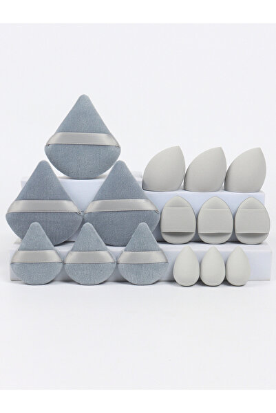 Choice10 مجموعة متعددة التأثيرات مكونة من 15 قطعة: 3 إسفنجات بودرة سائبة، 3 إ...