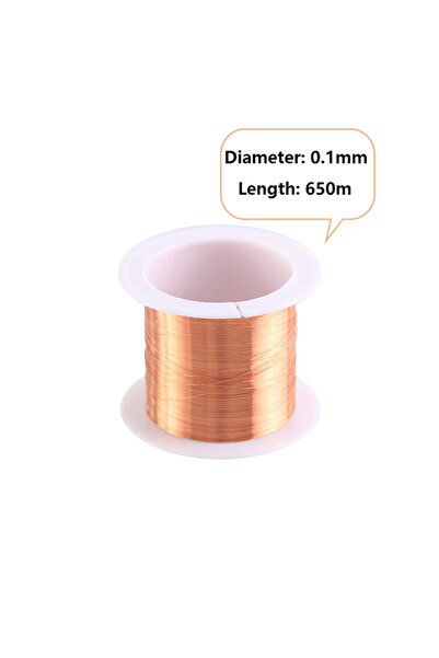 Choice24 لفة واحدة من سلك مغناطيسي مطلي بالمينا، 0.1 مم × 650 م، 0.1-1.5 مم، ...
