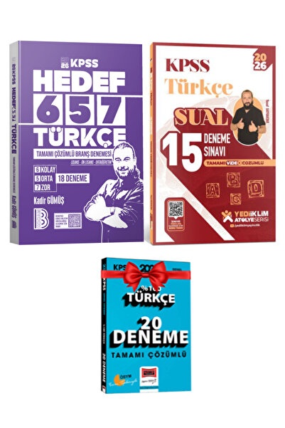 Yediiklim Yayınları Benim Hocam Yayınları-Kadir Gümüş 2026 KPSS Çözümlü Türkç...