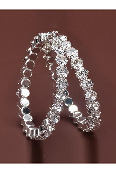 Take Two By Styli Embellished Rhinestone Earrings