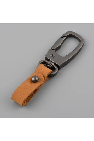 choice2 Brown Fashion Handmade Keychain Genuine Leather Keyring DIY Car Keych...